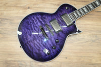 ESP LTD EC1000 QM SEE THRU PURPLE SUNBURST