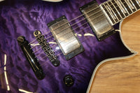 ESP LTD EC1000 QM SEE THRU PURPLE SUNBURST