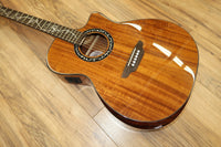 Luna Vineyard Koa Grand Auditorium Acoustic Electric Guitar