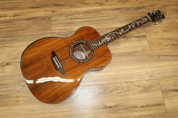 Luna Vineyard Koa Bevel Folk A/E