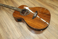 Luna Vineyard Koa Bevel Folk A/E