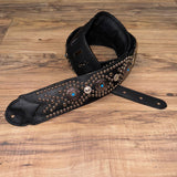 Carlino Apollo Studded Turquoise* Concho Guitar Strap