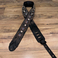 Carlino Apollo Studded Turquoise* Concho Guitar Strap