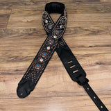 Carlino Apollo Studded Turquoise* Concho Guitar Strap