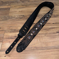 Carlino Apollo Studded Turquoise* Concho Guitar Strap