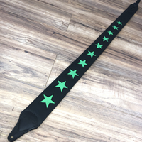 Carlino Custom Stars Green Guitar Strap