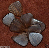 Timber Tones II Exotic Wood Guitar Pick Indian Chestnut