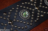 Carlino Custom NEW Abalone Concho Diamond Pattern Leather Guitar Strap