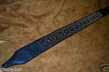 Carlino Iron Cross Studded Custom Guitar Strap, Maltese Cross Guitar Strap, Het
