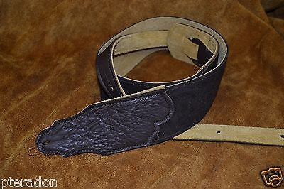 Franklin Guitar Strap Model # FSSE-CH-CH Embossed in Chocolate w/ chocolate ends