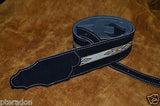 Franklin Guitar Strap Model # FSS-BK-SW 2.5" Southwest Suede with hitch weave
