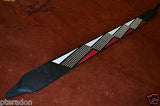 Carlino NEW Racing Flag Studded Leather Guitar Strap with leather back