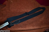 Franklin Guitar Strap Model # 1-BK-BK 2" wide natural cotton strap w/black ends