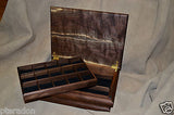 Jewelry Box, Custom Made, Flamed American Walnut, Full Inlaid Engraved Name