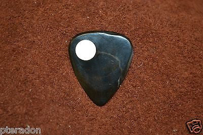 Timber Tones NEW Planet Tones Ebony Guitar Pick With Gold Mother of Pearl Inlay