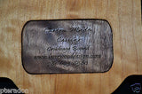 Custom Cribbage Board Laser Engraved Cherry Personalized, Inlaid, with pegs