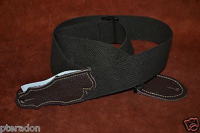 Franklin Guitar Strap Model # 1-CH-CH 2" wide natural cotton strap w/choc ends