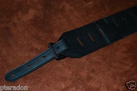 Carlino Custom Studded Western Swirl Black Leather w/abalone Conchos 3.1" wide