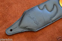 Carlino Custom Santa Fe Leather/Suede Cartouche Guitar Strap, Atzec Rio Grande