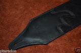 Carlino Custom Studded Western Swirl Black Leather w/abalone Conchos 3.1" wide