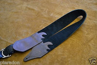 Carlino Gladiator Crocodile Pattern Cowhide 3.0" Hybrid Strap with Kodiak Ends