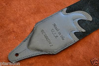 Carlino Custom Santa Fe Leather/Suede Cartouche Guitar Strap, Atzec Rio Grande
