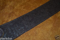 Franklin Guitar Strap Model # FSSE-CH-CH Embossed in Chocolate w/ chocolate ends