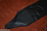 Carlino Custom Signature Leather Guitar Strap, Personalized with your name/ logo
