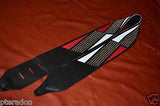 Carlino NEW Racing Flag Studded Leather Guitar Strap with leather back