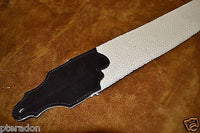 Franklin Guitar Strap Model # FSC-N-CH 3" wide Natural Cotton and Suede Ends