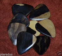 Timber Tones II Exotic Wood Guitar Pick Malay Ebony