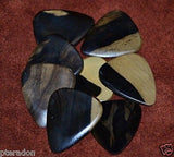 Timber Tones II Exotic Wood Guitar Pick Malay Ebony