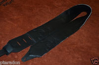 Carlino NEW Racing Flag Studded Leather Guitar Strap with leather back