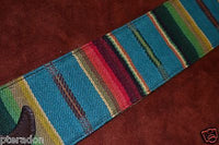 Carlino Custom Southwestern Blanket Guitar Strap, Aztec style w/ tan Suede back