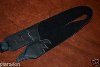 Carlino Custom Studded Nebula Swirl Black Leather Guitar Strap