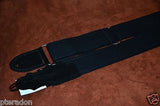 Franklin Guitar Strap Model HB3-BK-BK Hybrid Black Suede Guitar Strap