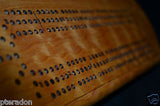 Custom Cribbage Board Laser Engraved Cherry Personalized, Inlaid, with pegs