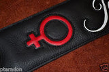Carlino Custom Signature Leather Guitar Strap, Personalized with your name/ logo