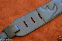 Carlino Custom Santa Fe Leather/Suede Cartouche Guitar Strap, Atzec Rio Grande