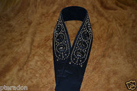 Carlino Iron Cross Studded Custom Guitar Strap, Maltese Cross Guitar Strap, Het