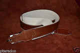 Franklin Guitar Strap Model HB1-CG-N Hybrid/Natural Leather Cognac Guitar Strap