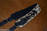 Carlino Gladiator Cobra Pattern Cowhide 3.5" Leather Strap with Black Flames