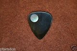 Timber Tones NEW Planet Tones Ebony Guitar Pick With Green Lip Abalone Inlay