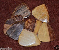 Timber Tones II Exotic Wood Guitar Pick Pale Moon Ebony