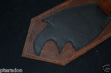 Carlino Gladiator Kodiak Oil Brown Leather Guitar Strap For Heavy Guitars 3.5"
