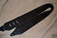Carlino Custom Studded Weave Black Leather Guitar Strap