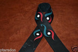 Carlino Custom Swirl and Circle Pattern Leather Guitar Strap