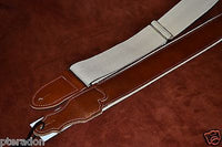 Franklin Guitar Strap Model HB1-CG-N Hybrid/Natural Leather Cognac Guitar Strap