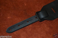 Carlino Custom Swirl and Circle Pattern Leather Guitar Strap