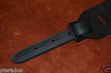 Carlino Custom Swirl and Circle Pattern Leather Guitar Strap
